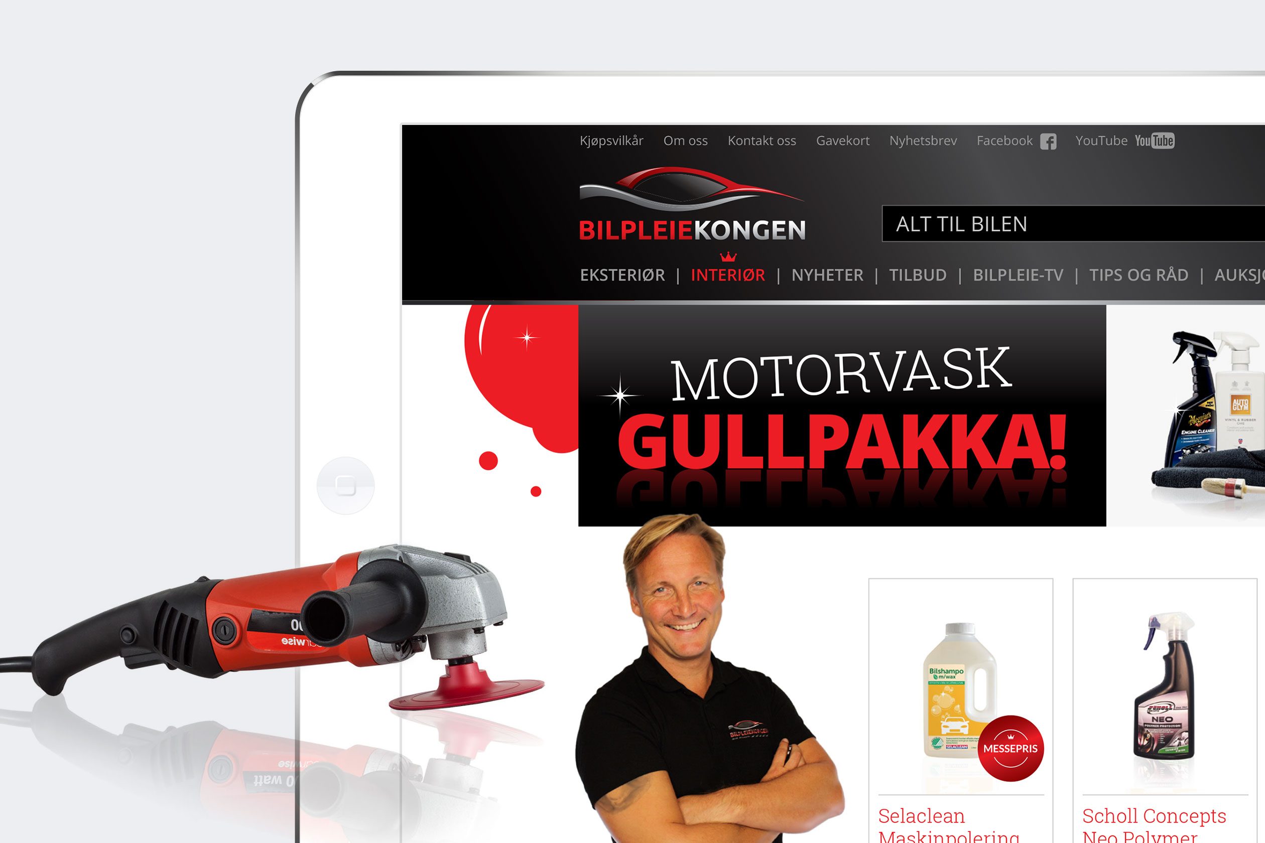 Affair har designet nettsiden til Bilpeleikongen