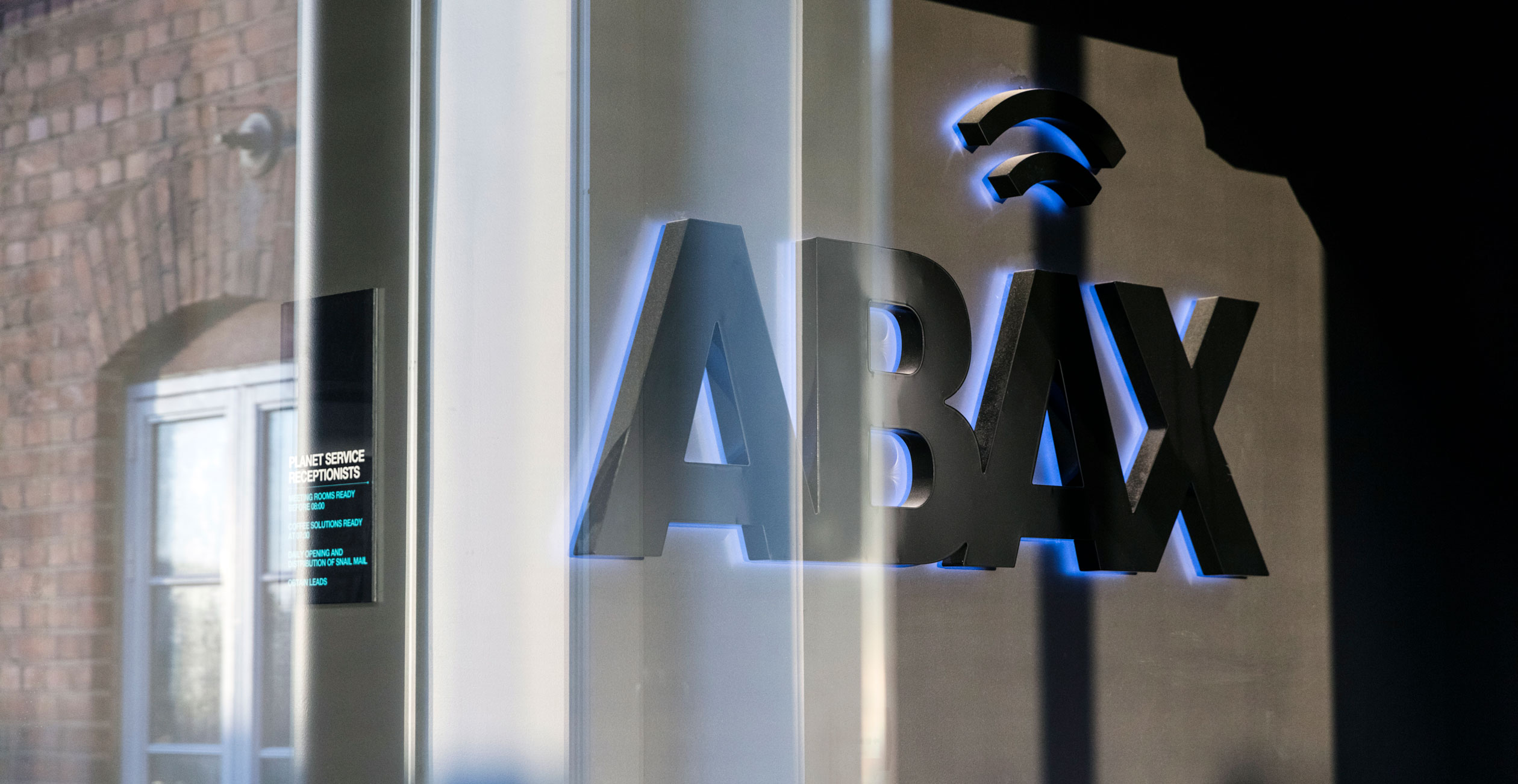 Affair har designet skilting og dekor i ABAX’s hovedkontor i Mølla i Larvik