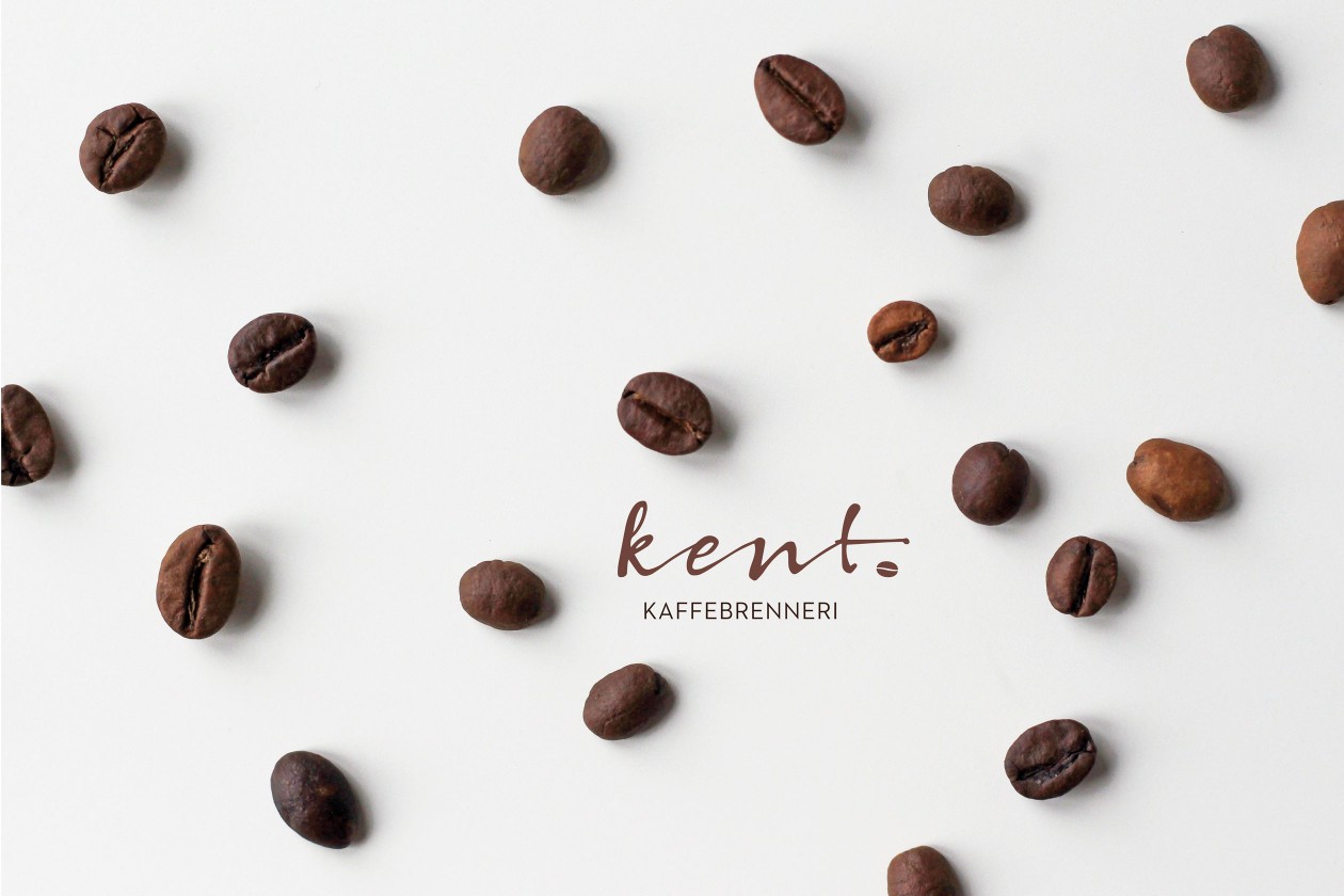Affair har designet etiketter og logo for Kent kaffebrenneri