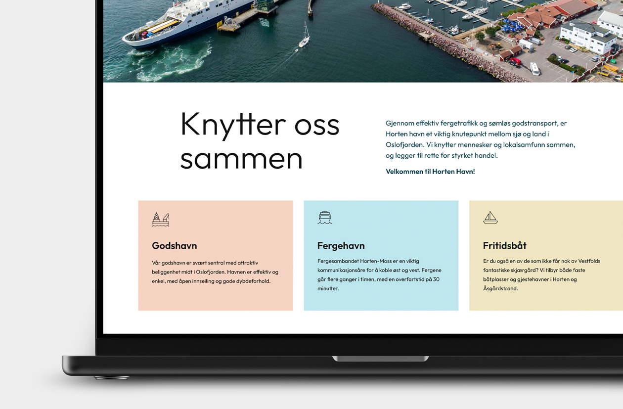 horten havns nettside